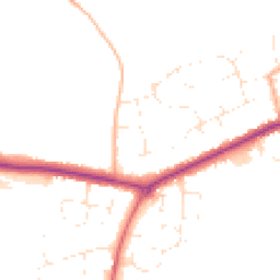 Daytime road noise heatmap for DT3 6NP