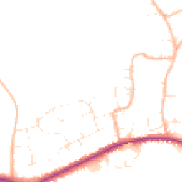 Daytime road noise heatmap for DT3 6NT