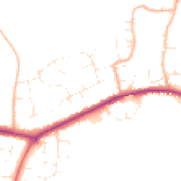 Daytime road noise heatmap for DT3 6PB