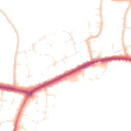 Daytime road noise heatmap for DT3 6PF