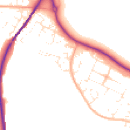 Daytime road noise heatmap for DT3 6QZ