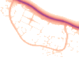 Daytime road noise heatmap for DT3 6RQ