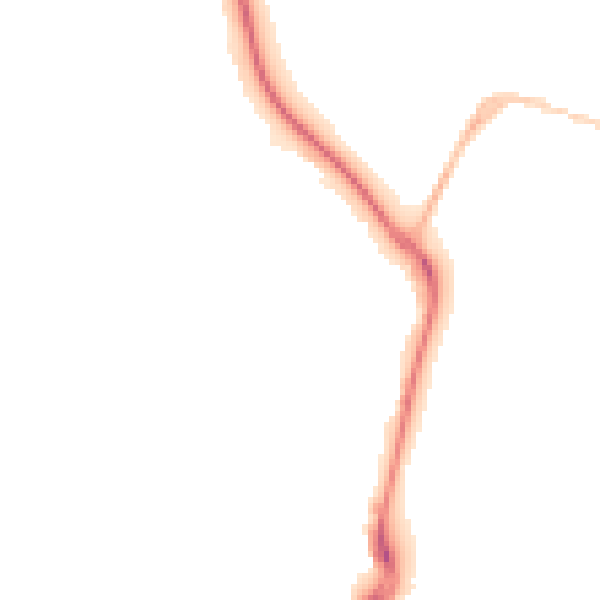Night-time road noise heatmap for DT4 0AD