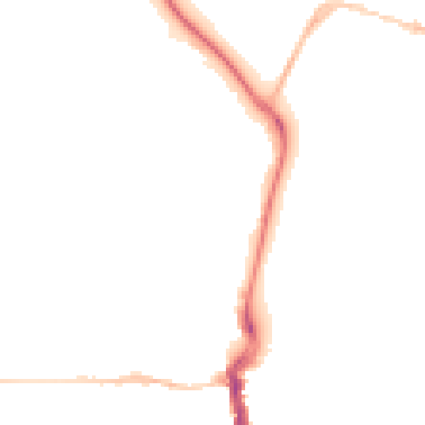 Night-time road noise heatmap for DT4 0AF