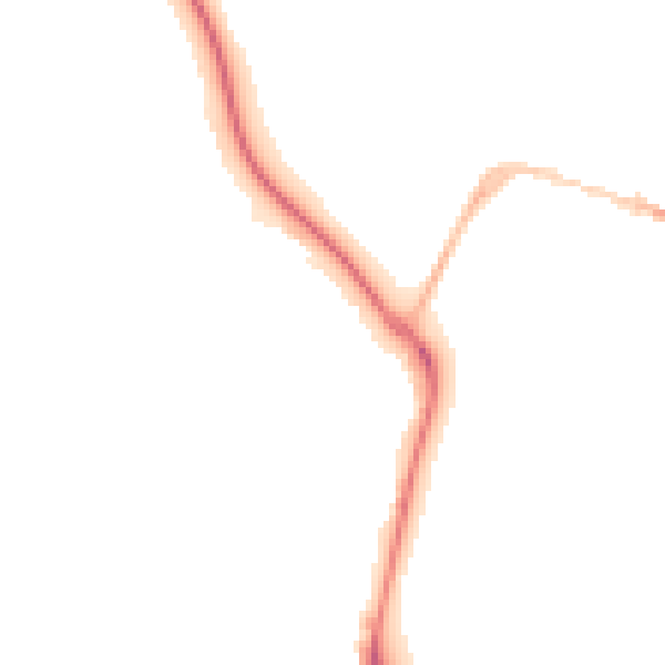 Night-time road noise heatmap for DT4 0AJ