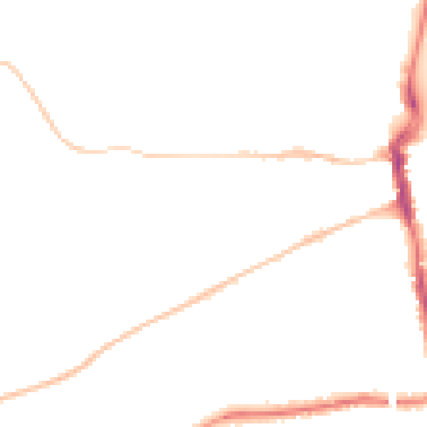 Night-time road noise heatmap for DT4 0DQ