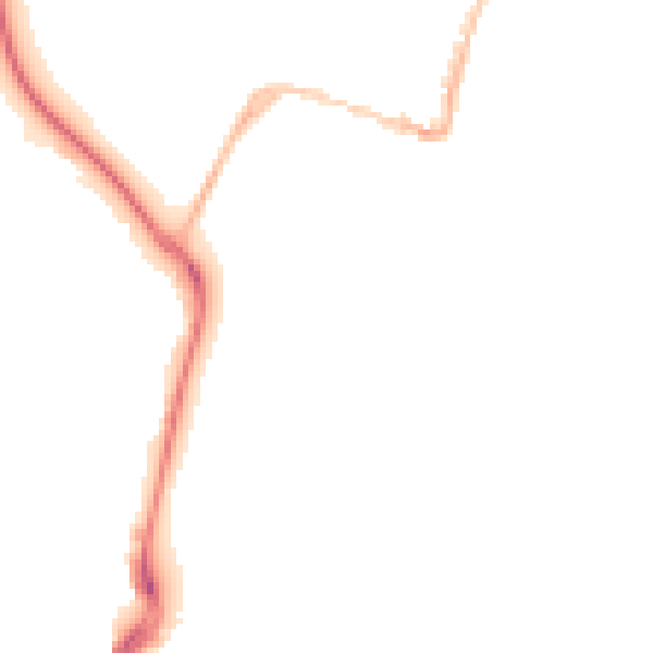 Night-time road noise heatmap for DT4 8NW