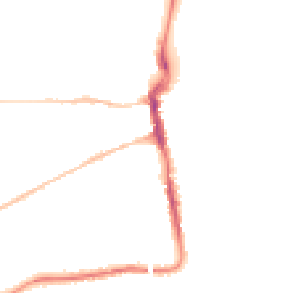 Night-time road noise heatmap for DT4 8SR