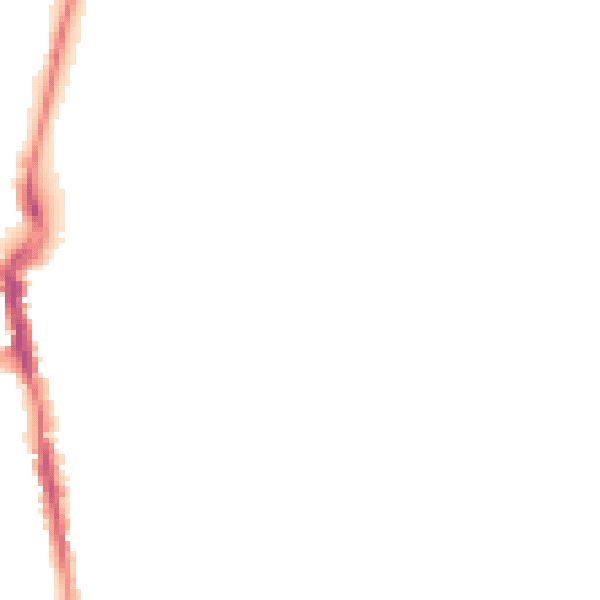 Night-time road noise heatmap for DT4 8TS