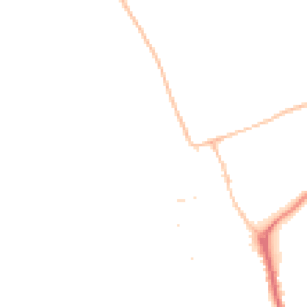 Night-time road noise heatmap for DT4 9HE