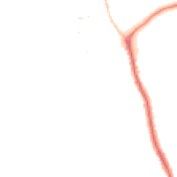 Night-time road noise heatmap for DT4 9NN