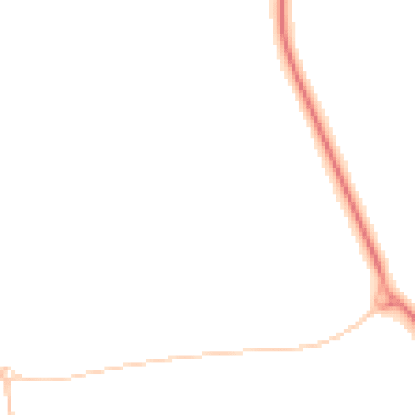Night-time road noise heatmap for DT4 9SG