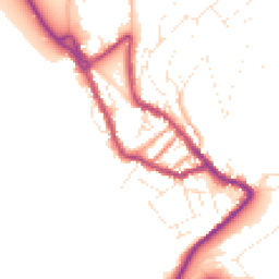 Daytime road noise heatmap for DT5 1AB