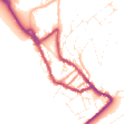 Daytime road noise heatmap for DT5 1AG