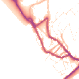 Daytime road noise heatmap for DT5 1AW