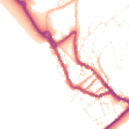Daytime road noise heatmap for DT5 1AY
