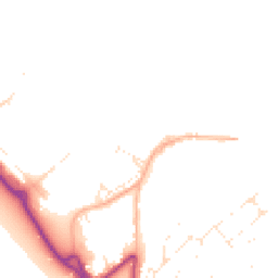 Daytime road noise heatmap for DT5 1AZ