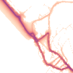 Daytime road noise heatmap for DT5 1BJ