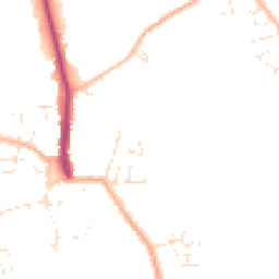 Daytime road noise heatmap for DT5 1JD