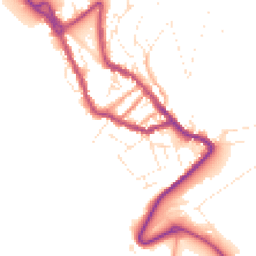 Daytime road noise heatmap for DT5 1JH