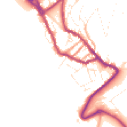 Daytime road noise heatmap for DT5 1JJ
