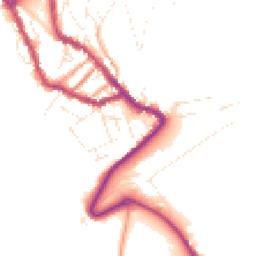 Daytime road noise heatmap for DT5 1JS