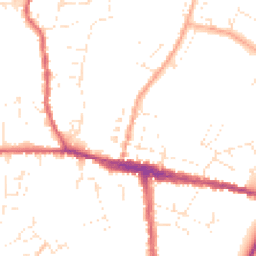 Daytime road noise heatmap for DT6 3AD