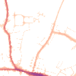 Daytime road noise heatmap for DT6 3AH