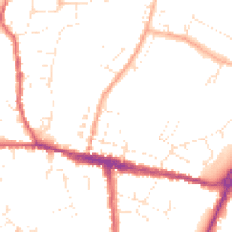 Daytime road noise heatmap for DT6 3AJ
