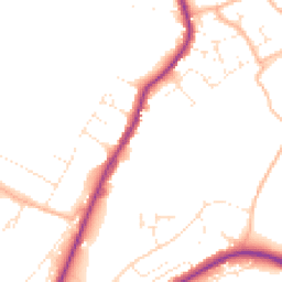 Daytime road noise heatmap for DT6 3AP