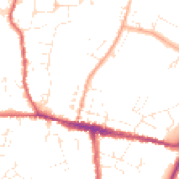 Daytime road noise heatmap for DT6 3AQ