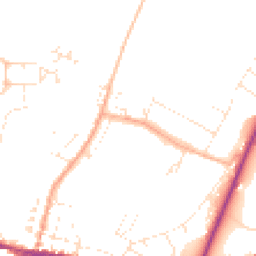 Daytime road noise heatmap for DT6 3AS