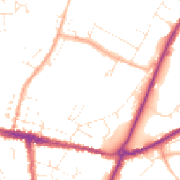 Daytime road noise heatmap for DT6 3BA