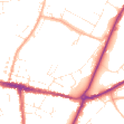 Daytime road noise heatmap for DT6 3BB