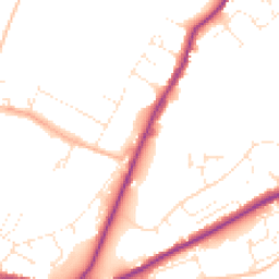Daytime road noise heatmap for DT6 3BN