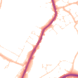 Daytime road noise heatmap for DT6 3BT