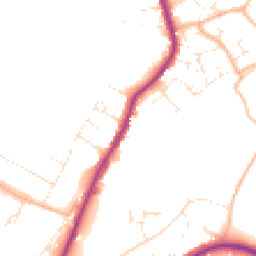 Daytime road noise heatmap for DT6 3BW
