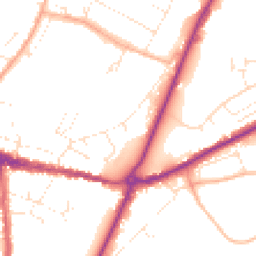 Daytime road noise heatmap for DT6 3BY