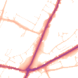 Daytime road noise heatmap for DT6 3DD