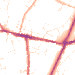 Daytime road noise heatmap for DT6 3JX