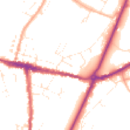 Daytime road noise heatmap for DT6 3LY