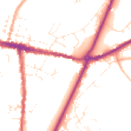 Daytime road noise heatmap for DT6 3QB