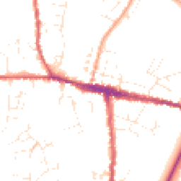 Daytime road noise heatmap for DT6 3QP
