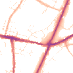 Daytime road noise heatmap for DT6 3US