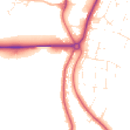 Daytime road noise heatmap for DT6 4AX