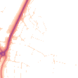 Daytime road noise heatmap for DT6 4EB