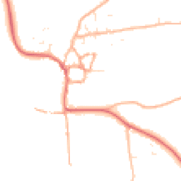 Daytime road noise heatmap for DT6 4GG