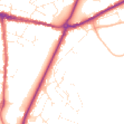 Daytime road noise heatmap for DT6 4HZ