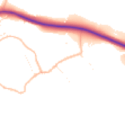 Daytime road noise heatmap for DT6 4LQ