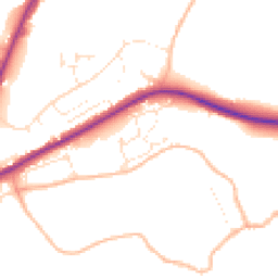 Daytime road noise heatmap for DT6 4SF